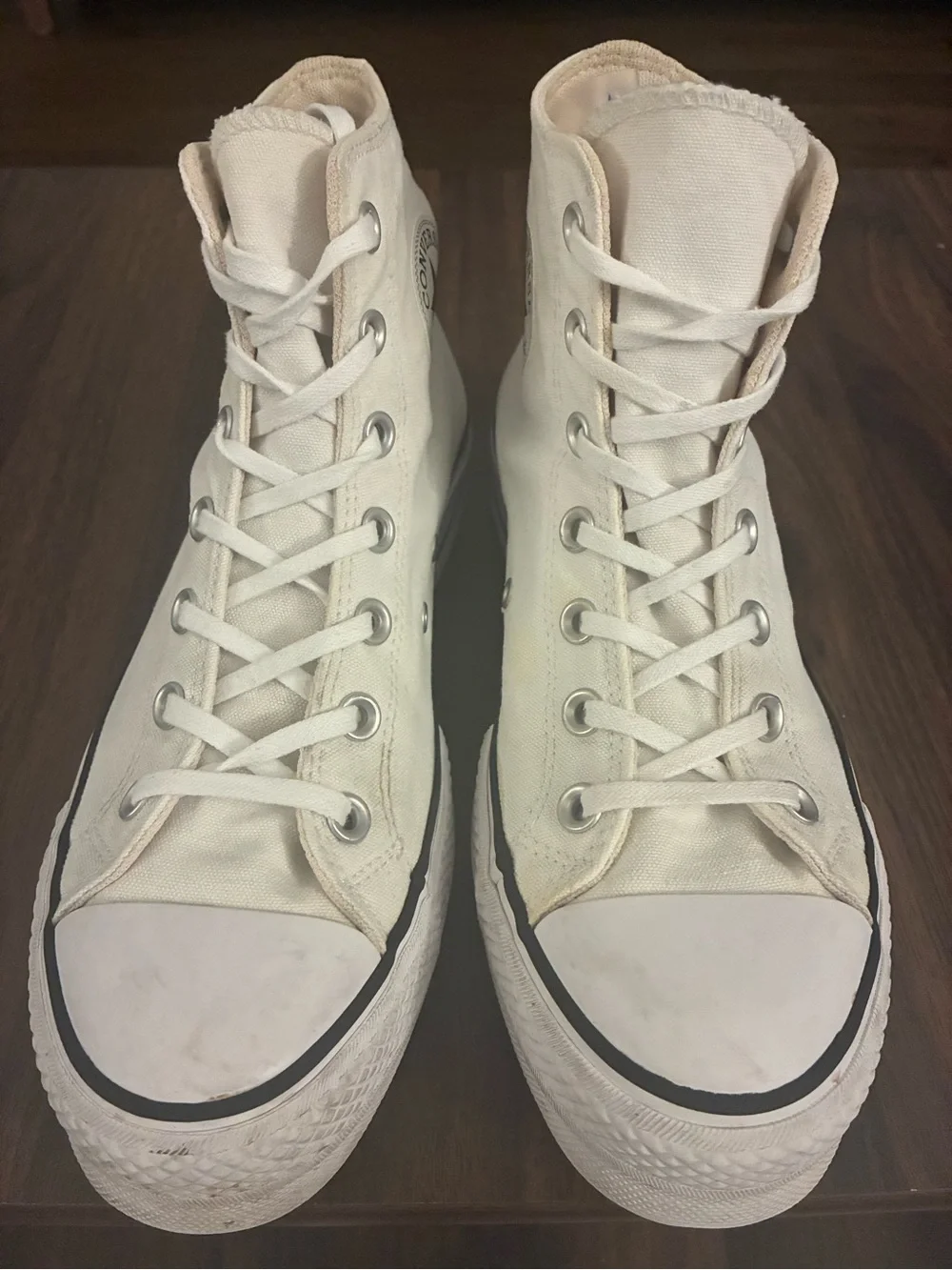 White High-Top platform Converse
